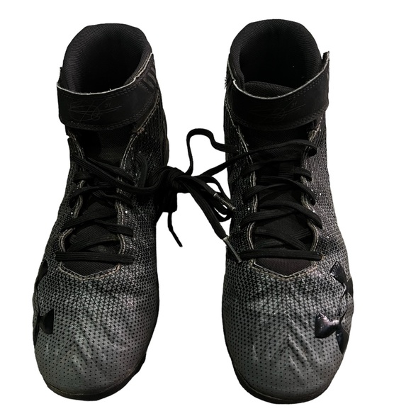 Under Armour Other - UNDER ARMOUR HARPER 2 Baseball Size 7 Shoes Boys Black Gray Cleats